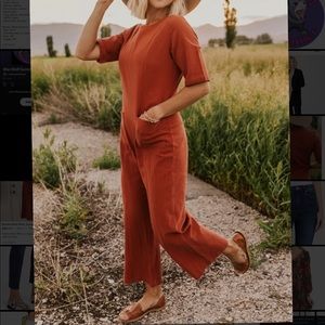 Roolee Mom | Katie Cropped Wide Leg Nursing Jumpsuit